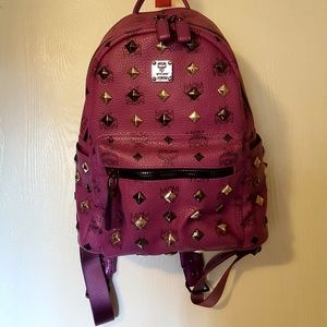 MCM studded backpack